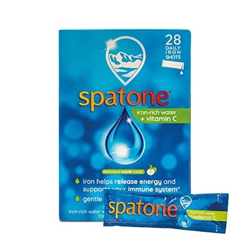 Spatone Natural Liquid Iron Supplement, Apple Flavour With Vitamin C (28 Sachets) SpatoneUS supplements