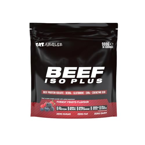 OUT ANGLED Beef Iso Plus, Beef Protein Isolate Powder, High Protein with Natural BCAAs, Zero Fat and Sugar OUT ANGLEDAu supplements