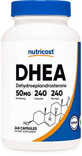 Nutricost DHEA 50mg, 240 Capsules - Gluten Free, Soy Free, Non-GMO, Supplement NutricostAu supplements