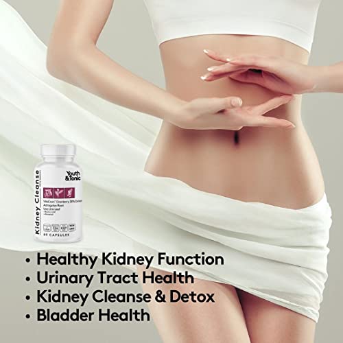 Youth & Tonic Kidney Cleanse Detox for Residual Metabolic Waste & Excess Body Water Youth & TonicAu supplements
