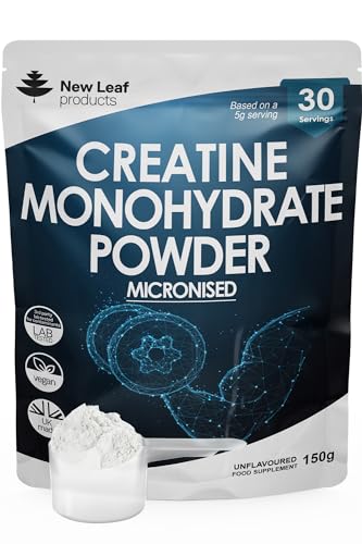 Creatine Monohydrate Powder 100% Pure Micronized Creatine - 150g Increased Absorption NEW LEAF PRODUCTSUS supplements