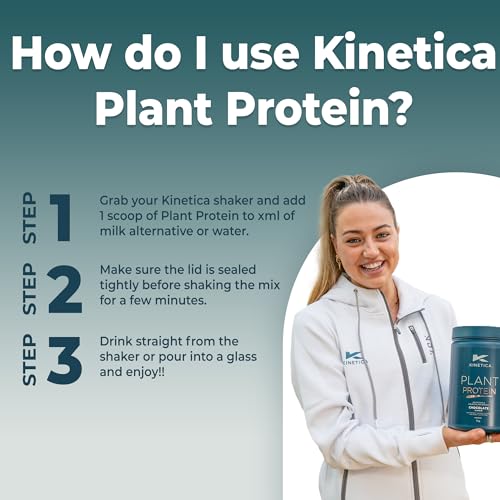 Kinetica Vanilla Flavour Plant Protein 1kg | Blend of Pea and Rice Protein | Vegan KineticaAu supplements