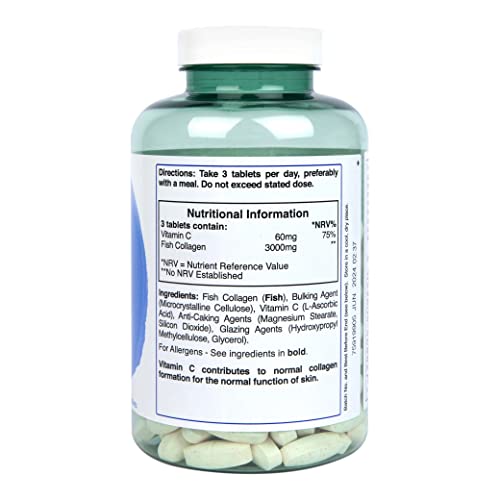Holland & Barrett Marine Collagen with Vitamin C 3000mg 180 Tablets Holland & BarrettAu supplements