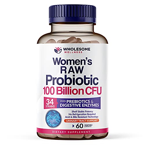 Dr. Formulated Raw Probiotics for Women 100 Billion CFUs with Prebiotics Wholesome WellnessAu supplements