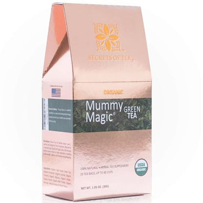 Mummy Magic Slim Tea - 100% Organic- Peach Flavor- Up To 40 Servings - 20 Count Mummy MagicUS supplements