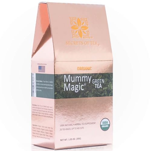 Mummy Magic Slim Tea - 100% Organic- Peach Flavor- Up To 40 Servings - 20 Count Mummy MagicAu supplements