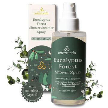 Eucalyptus Shower Spray Spa Feel - Escape to Serene Eucalyptus Forest (1200+ Sprays) CalmvedaAu supplements