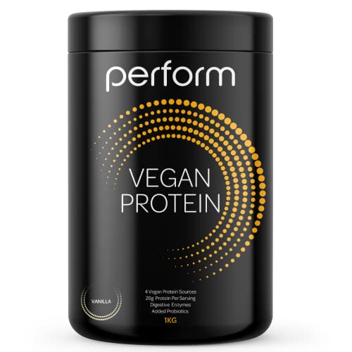 Vegan Protein Powder | 1kg | 30 Servings | 4 Protein Sources | Perform (Double Chocolate) ROS NutritionAu supplements