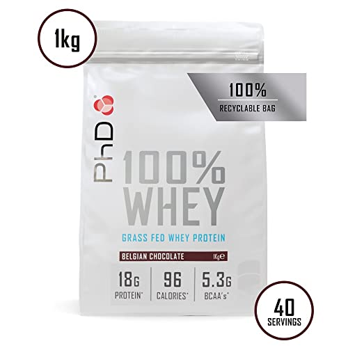 PhD Nutrition 100 Percent Whey, Grass Fed Whey, Lean Muscle Protein Powder PhDUS supplements