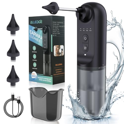 Upgraded Ear Wax Removal,Water Powered Ear Cleaner,Ear Cleaning Kit AlledgeUS supplements