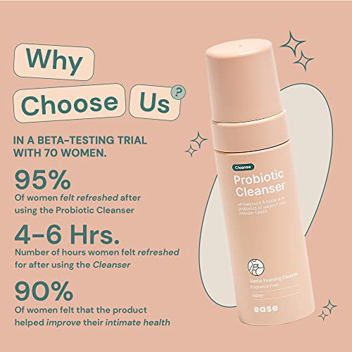 Ease - Probiotic Cleanser, Intimate Foaming Feminine Wash, Gentle Feminine Care Formula EaseAu supplements