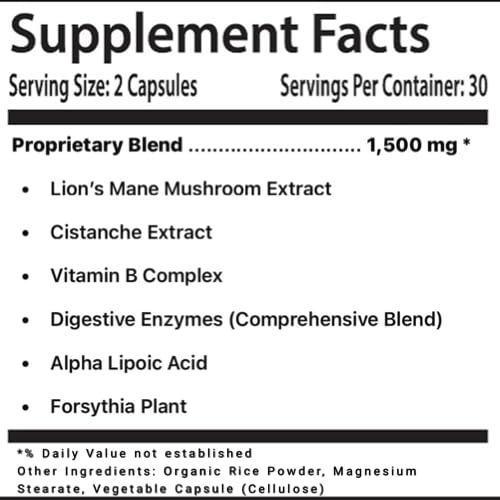 LL Supplement MindBoost Nootropic Brain & Focus Supplement – Lion’s Mane, B Vitamins & Alpha Lipoic Acid – Pharmacist Formulated – Gold Cap Edition – 60 Capsules L & L SupplementAu supplements
