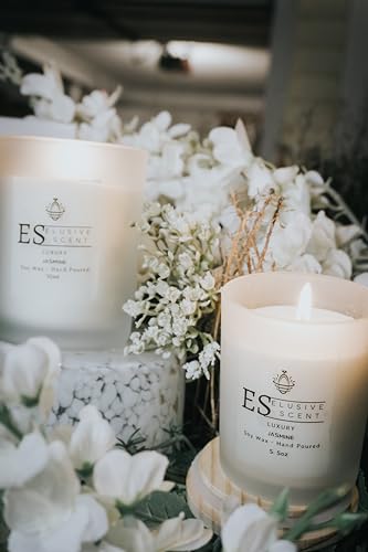 Jasmine | 5.5oz | Luxury Candle | Scented Candle | Aromatherapy | Essential Fragrance Oils Elusive ScentAu supplements
