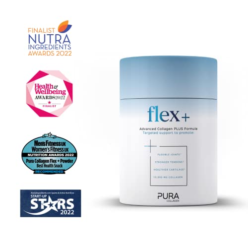 Pura Collagen Powdered Supplement Flex+, 10,000 mg Hydrolysed Peptides, Vitamin C & Manganese Pura CollagenAu supplements