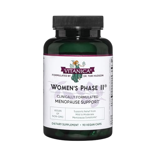 Vitanica Women's Phase II, Menopause Support, Vegan, 90 Capsules VitanicaAu supplements