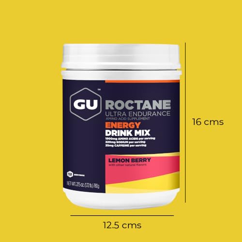 GU Energy Roctane Ultra Endurance Energy Drink Mix, Lemon Berry, 1.72 lb GU EnergyUS supplements