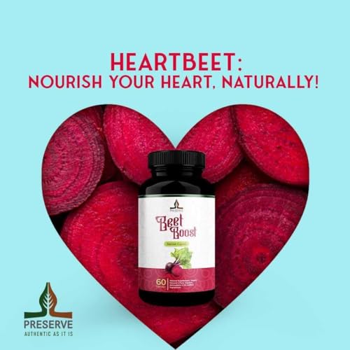 PRESERVE Organic Beetroot casules 16,000mg Per Serving, Natural Monthly Supplement PRESERVEUS supplements