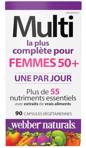 Webber Naturals Women's 50+ Most Complete Multi, 90 Vegetarian Capsules Webber NaturalsAu supplements