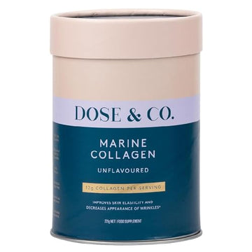 Dose & Co Marine Collagen Peptides with Vitamin C, Unflavoured - 221g Powder Supplement DOSE & COAu supplements