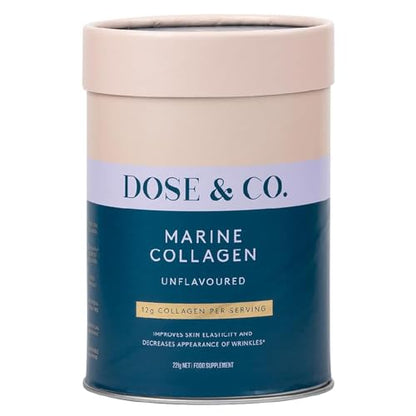 Dose & Co Marine Collagen Peptides with Vitamin C, Unflavoured - 221g Powder Supplement DOSE & COUS supplements