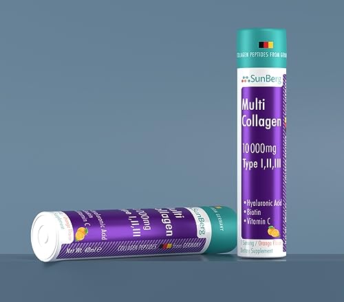 Sunberg Collagen Liquid Shots - 10000mg Collagen Supplement Type I,II,III Hyaluronic Acid BodygenixAu supplements