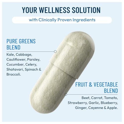 NUU3 Nature’s Superfuel Provides Daily Nutritional Support for Immunity, Wellness, Active Lifestyle & Well-Being - Vitamins Minerals & Antioxidants - 120 Capsules NUU3Au supplements