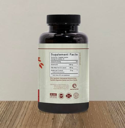 Berberine HCL 1500mg for Weight Management | Botanical Keto Inducing Berberine Supplement Nobi NutritionUS supplements