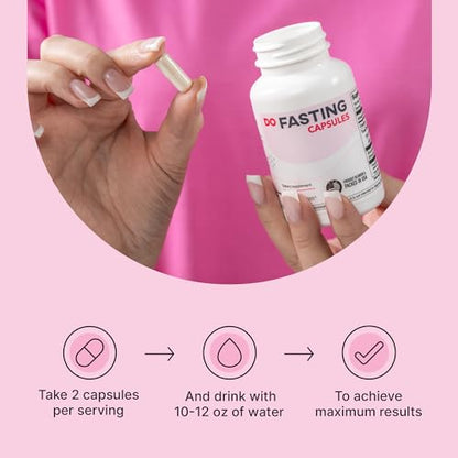 DOFASTING Glucomannan Capsules, Fiber Supplement Glucomannan, Sugar Cravings Blocker DOFASTINGUS supplements
