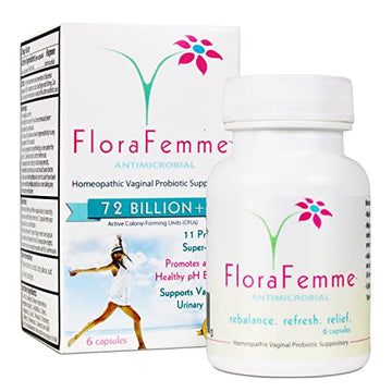 FLORAFEMME - pH Vaginal Probiotics Suppository - Supports pH Balance of Yeast & Bacteria FLORAFEMMEAu supplements