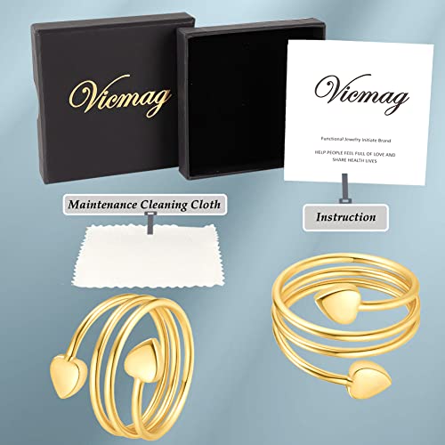 Vicmag Copper Magnetic Ring for Women, Lymphatic Drainage Ring Ladies Fingers VicmagUS supplements