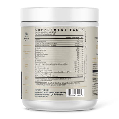 SHIFTED Premium Pre Workout Powder, Energy & Focus Supplement with Creatine Monohydrate SHIFTEDUS supplements
