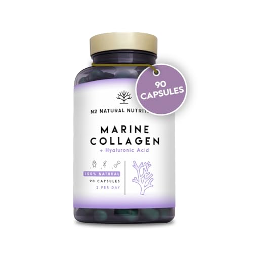 Marine Collagen with Hyaluronic Acid for Skin Care, Hair Care, Joints. Magnesium, Vitamin C. Hydrolysed Collagen Supplements N2 Natural NutritionAu supplements