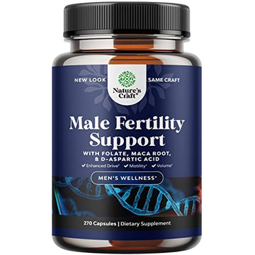 Prenatal Multivitamin Male Fertility Supplement - Mens Fertility Supplement with L-Arginine D-Aspartic Acid and Maca Root Prenatal Vitamins for Enhanced Motility Volume Potency and Fertility Support Natures CraftAu supplements