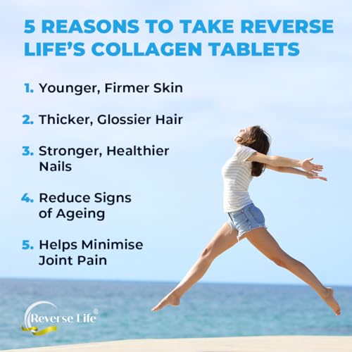 Reverse Life Powerful Marine Collagen Tablets 1800mg with Vitamin C & Vitamin D3 + Magnesium Reverse LifeAu supplements