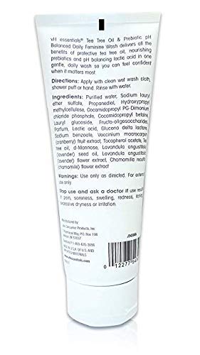 vH essentials Intimate Feminine Wash - pH Balanced with Tea Tree Oil, Cranberry, Prebiotics, Lavender vH essentialsAu supplements