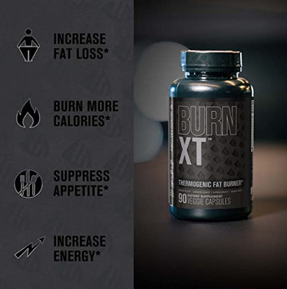 Burn XT Black Thermogenic Fat Burner - Weight Loss Supplement, Appetite Suppressant Jacked FactoryUS supplements