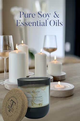 Sandalwood Bourbon Non-Toxic Candles | Natural Candles for Men |Aromatherapy Candle Relaxing Terreux Mind & BodyAu supplements