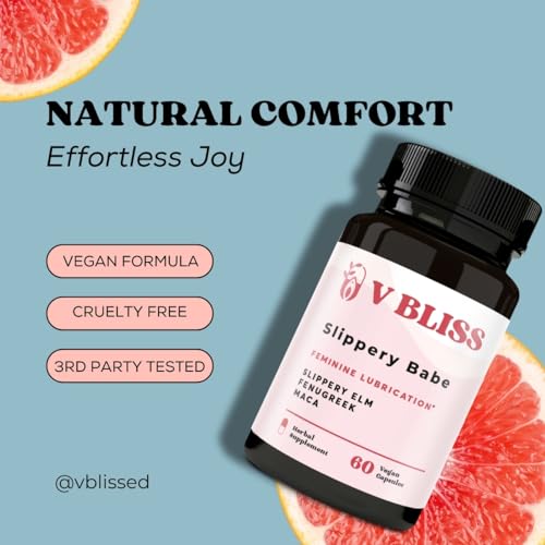V Bliss Slippery Babe Vaginal Moisturizer Capsules | Relieves Vaginal Dryness with Slippery Elm V BlissAu supplements