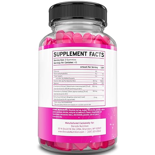 Hormonal Balance For Women & PMS Relief Gummies (90 Gummies) - Support Cramps DORADO NUTRITIONUS supplements