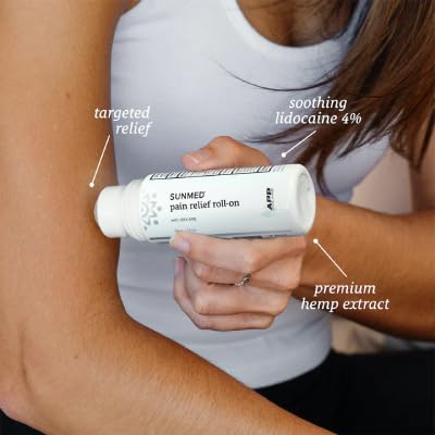 SUNMED Lidocaine 4% Roll-On Pain Relief – Targeted Topical Hemp Oil Extract for Muscle, Joint & Discomfort Relief – Portable Recovery Solution for Athletes – Quick Numbing Action, 3oz SUNMEDAu supplements