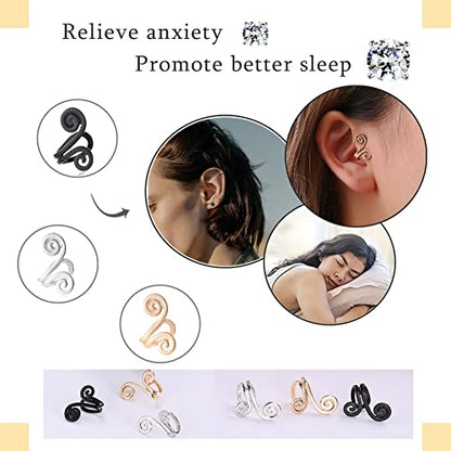 Ronglry Acupressure Slimming Earrings Therapy Weight Loss Earrings for Women Men RonglryUS supplements