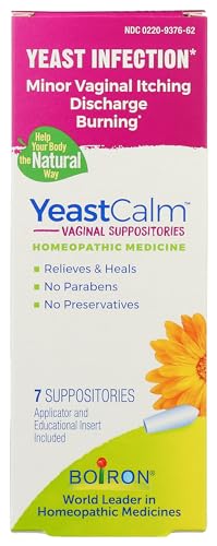 Boiron YeastCalm Homeopathic Suppositories for Yeast Infections, Burning, Discharge BoironAu supplements
