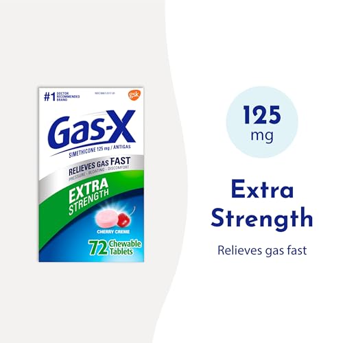 Gas-X Extra Strength Chewable Gas Relief Tablets with Simethicone 125 mg Gas-XUS supplements