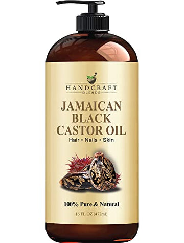 Handcraft Blends Jamaican Black Castor Oil for Hair Growth, Eyelashes and Eyebrows Handcraft BlendsAu supplements