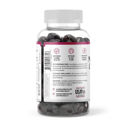 Snap Supplements Nitric Oxide Beet Root Gummies - Support Healthy Blood Circulation Snap SupplementsUS supplements