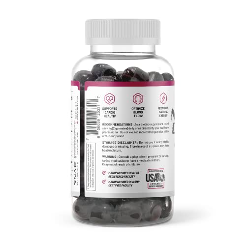 Snap Supplements Nitric Oxide Beet Root Gummies - Support Healthy Blood Circulation Snap SupplementsAu supplements