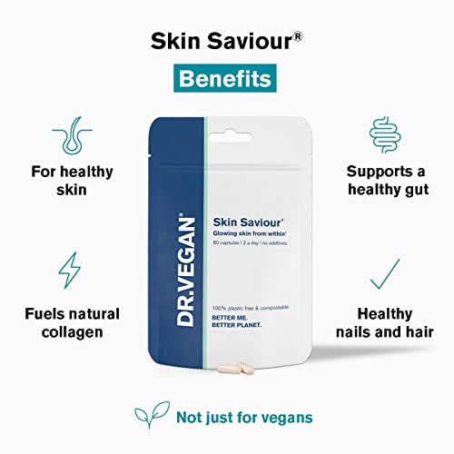 DR.VEGAN Skin Saviour | Fuel Collagen Naturally | Collagen Alternative | 60 Capsules dr veganAu supplements