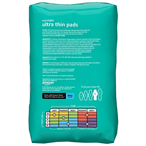 Amazon Basics Ultra Thin Pads with Flexi-Wings for Periods, Extra Long Length, Super Absorbency Amazon BasicsAu supplements