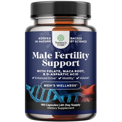 Prenatal Multivitamin Male Fertility Supplement 180ct - Mens Fertility Supplement Natures CraftUS supplements