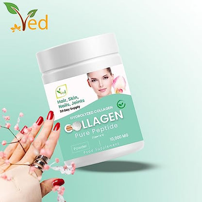 Collagen Peptides Powder Supplement, Support Joint, Bone, Skin, Muscles, Hair, Nail Growth VedUS supplements
